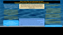 How many fish are discarded at sea? Estimating discards