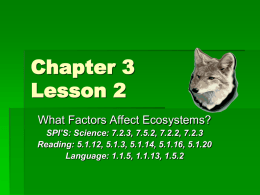 Which Factors Affect Ecosystems
