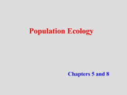 PPT: Population Ecology