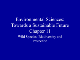 Wild Species: Biodiversity - Department of Environmental Sciences