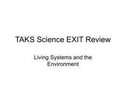 TAKS Science EXIT Review
