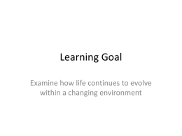 Learning Goal