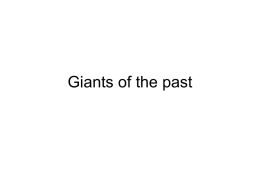 Giants of the past