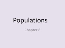 Populations 8