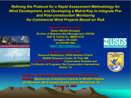 Refining the Protocol for a Rapid Assessment Methodology for Wind