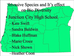 Invasive Species and the Effect of Biodiversity