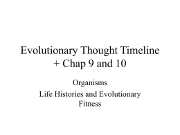Evolutionary Thought, Chapter 9, Chapter 10