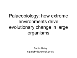 palaeobiology lecture