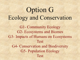 Ecology G4-ConservationofBiodiversity[1] - jutrzopx
