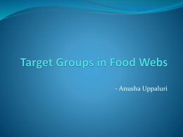 Target Groups in Food Webs