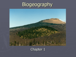 The Science of Biogeography
