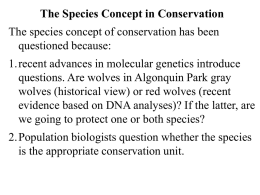 Species Concepts
