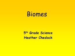 Biomes - Courseweb