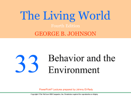 The Living World - Chapter 33 - McGraw Hill Higher Education