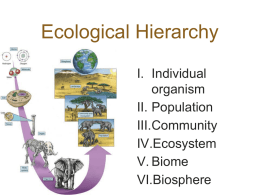 Ecology Notes - Effingham County Schools