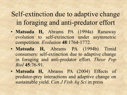 Self-extinction due to adaptive change in foraging and anti