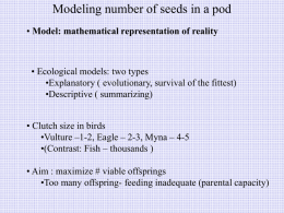 Modeling number of seeds in a pod