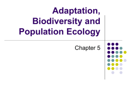 Adaptations, Biodiversity, Population CQs