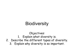 Biodiversity - GordonOCDSB