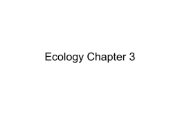 Ecology and Population Biology Powerpoint