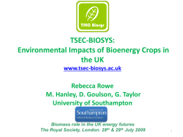 Identifying potential environmental impacts of large - TSEC