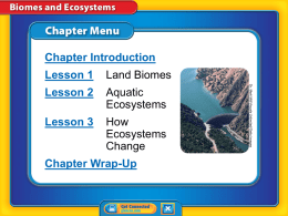 (Section 3) - Ecological Succession