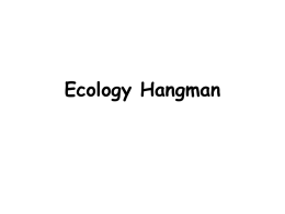Ecology Hangman