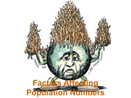 Factors Affecting Population Numbers