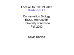 powerpoint file - Ecology and Evolutionary Biology