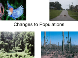 changes to populations Power Point