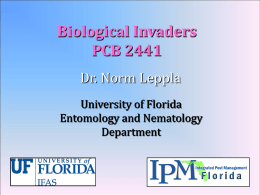 Biological Invaders - IPM Florida