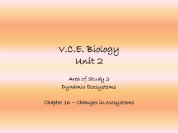 VCE Biology Unit 2