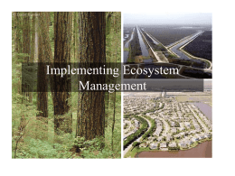 Lecture 12_Implementating Ecosystem Management