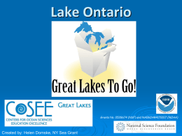 Lake Ontario - New York Sea Grant