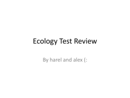 Ecology Test Review - DanaFrank