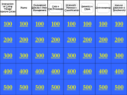 PSSA Review Jeopardy