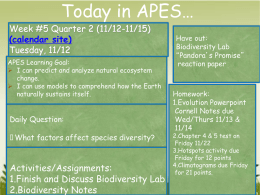APES Week 5 Quarter 2 Lessons