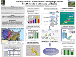 Modeling Complex Interactions of Overlapping River and Road