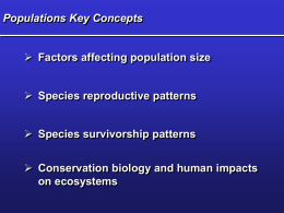 Factors Affecting Human Population Size