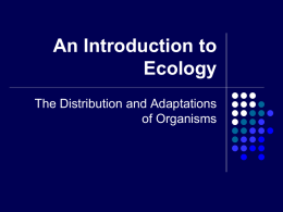 An Introduction to Ecology