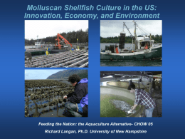 Molluscan Shellfish Culture in the US: Innovation, Economy, and