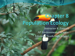 Chapter 8 Population Ecology