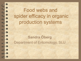 Food webs, landscapes and natural enemy efficacy in organic