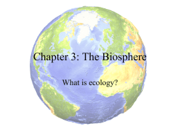 Ecology Notes Chapters 3 and 4