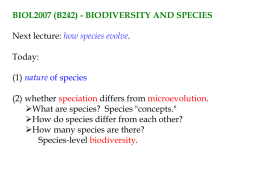 how species evolve