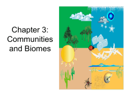 Chapter 3: Communities and Biomes