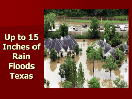 Up to 15 Inches of Rain Floods Texas