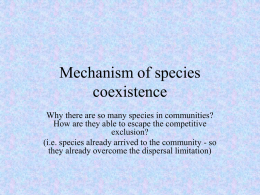 Mechanismy druhové koexistence