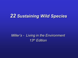 22 Sustaining Wild Species