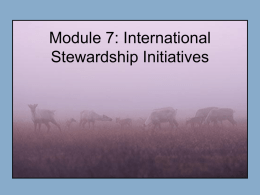 Module 7: Observations, Sustainability and the Impacts of Change